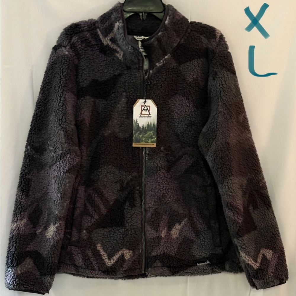 Avalanche Women's Fleece Jacket - Black and Gray